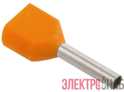 Наконечник НШВИ(2) 0.5-8 оранж. (уп.100шт) IEK UTE10-D1-8-100