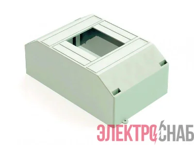 Корпус навесной ЩРН-П-2/4 12.5х7.8х5.8 2-4мод. IP30 пластик. бел. DEKraft 31031DEK
