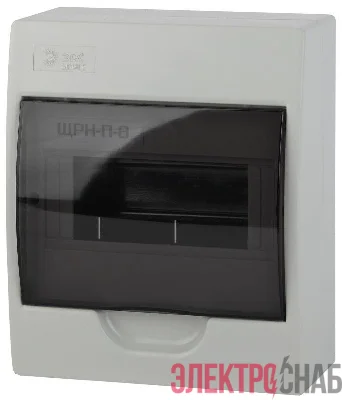 Бокс ЩРН-П-8 мод. навесной пластик IP41 SIMPLE NO-box_simple-plastic_8_surface ЭРА Б0041523