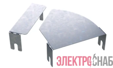 Крышка для угла горизонтального изменяемого осн.200 CPO 0-44 цинк-ламель (аналог гор. цинк.) DKC 38012HDZL