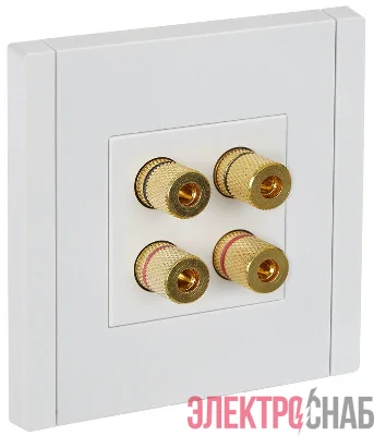Аудиорозетка 4-м FORTE&PIANO FP239 бел. IEK FP-S40-K01