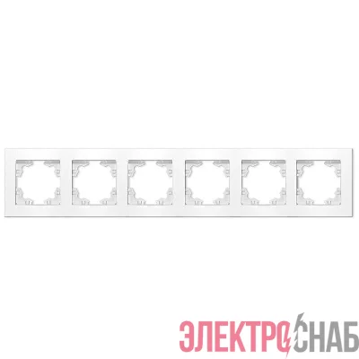 Рамка 6-м Афина универс. бел. Universal A1043