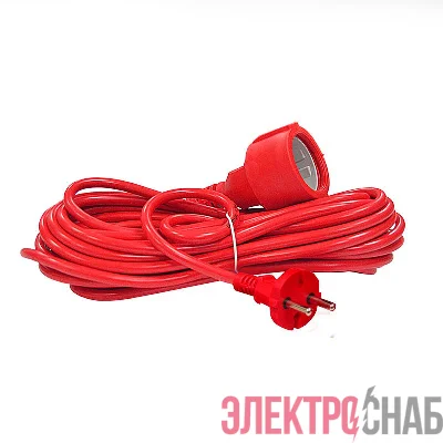 Удлинитель-шнур 1х10м без заземл. 10А IP20 2.2кВт ПВС 2х1 DOMTOK 2488