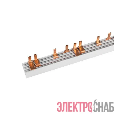 Шина соединительная типа PIN штырь 4Р 63А 1м Rexant 11-2247