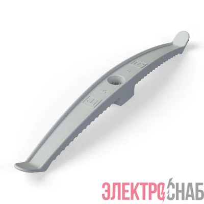 Держатель кабеля двусторонний для прямого монтажа сер. (уп.20шт) Промрукав PR13.0382