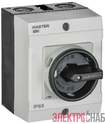 Переключатель кулачковый 10А (сх. 54) в боксе закрытая рукоятка IEK MI-CS21-010-054