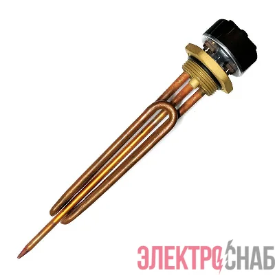 Элемент нагревательный для бойлера ТЭН RCT-2500Вт фланец М6 42мм с терморегулятором 70град. и уплотнит. кольцом Rexant 70-0319