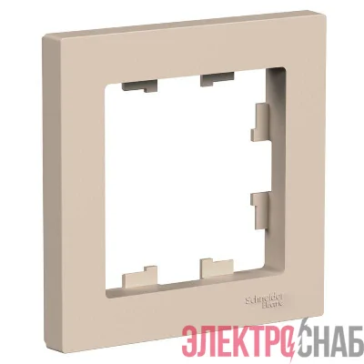 Рамка 1-пост. AtlasDesign песочн. SE ATN001201