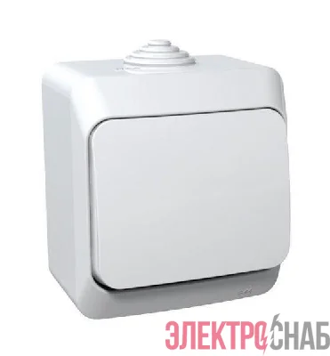 Выключатель 1-кл. ОП Этюд 10А IP44 10AX бел. SE BA10-041B