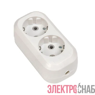 Колодка удлинителя 2-м с заземл. 16А Эксперт 3.5кВт EKF AKB16-2