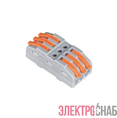 Клемма монтажная СМК PTC-3P 4233 450В 32А 0.08-2.5(4.0)кв.мм JazzWay 5073944
