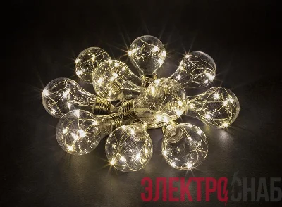 Гирлянда светодиодная "Лампочки" 93 676 NGF-D024-03 3м 100LED WW IP20 3AA Navigator 93676