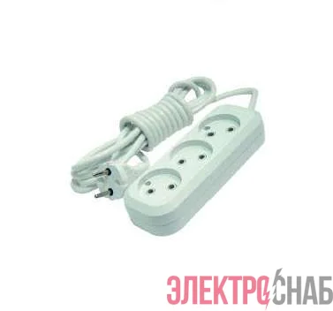 Удлинитель 3х3м без заземл. 10А IP20 Makel MGP123