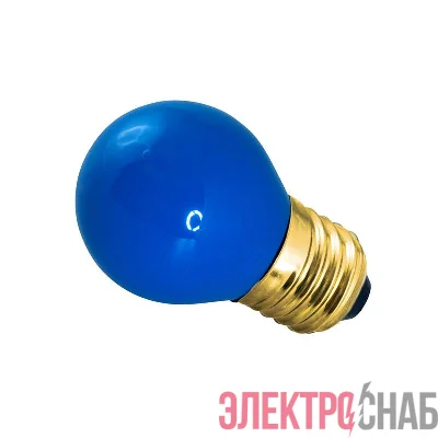 Лампа накаливания BL 10Вт E27 син. NEON-NIGHT 401-113