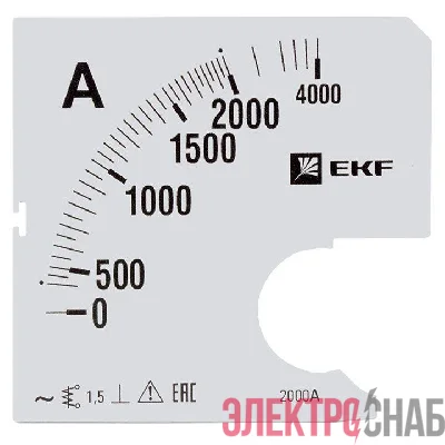 Шкала сменная для A961 2000/5А-1.5 PROxima EKF s-a961-2000
