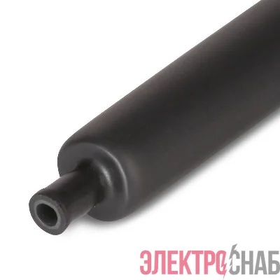 Трубка термоусадочная клеевая ТТК(2:1)-9/4.5 в метровой нарезке черн. (уп.10м) КВТ 74302