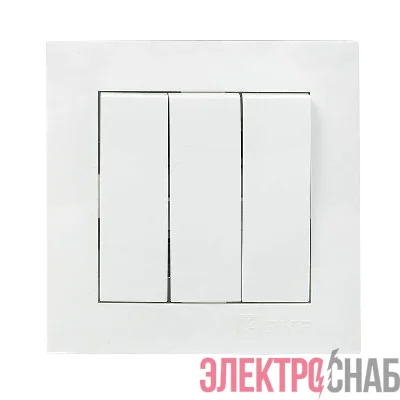 Выключатель 3-кл. СП Валенсия 10А IP20 бел. PROxima EKF EWV10-024-10