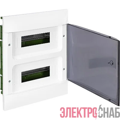 Щиток пластиковый встраиваемый Practibox S (в полые стены) 2х12 дым. дверь Leg 135572