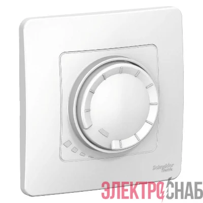 Светорегулятор поворотно-нажимной универсальный СП Blanca 400Вт бел. SE BLNSS040011