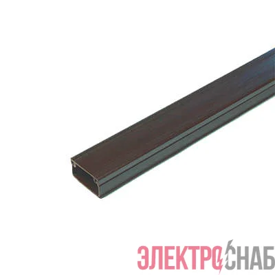Кабель-канал 20х10 L2000 с двойн. замком пластик венге Урал Пак КК-4820010-160