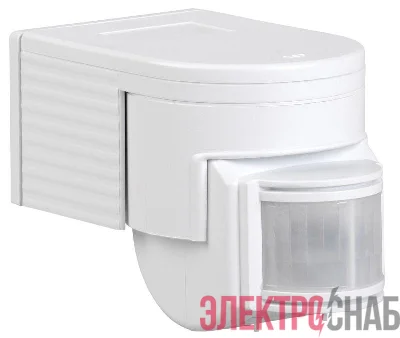 Детектор движения ДД 012 1100Вт угол обз. 180град. дальн. 12м IP44 бел. IEK LDD10-012-1100-001