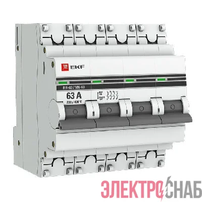 Выключатель нагрузки 4п 63А ВН-63 PROxima EKF SL63-4-63-pro
