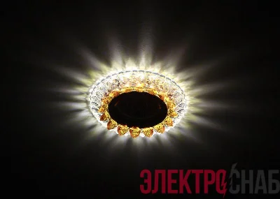 Светильник DK LD19 SL OR/WH декор cо светодиодной подсветкой MR16 прозр. оранж. ЭРА Б0028091