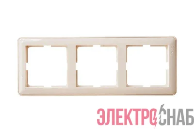 Рамка 3-м W59 сл. кость SE KD-3-28 (КД-3-28)