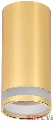 Светильник 4005 накладной потолочный под лампу GU10 золото IEK LT-UPB0-4005-GU10-1-K22