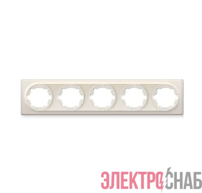 Рамка 5-м Florence беж. 1E52501301 OneKeyElectro 2172809