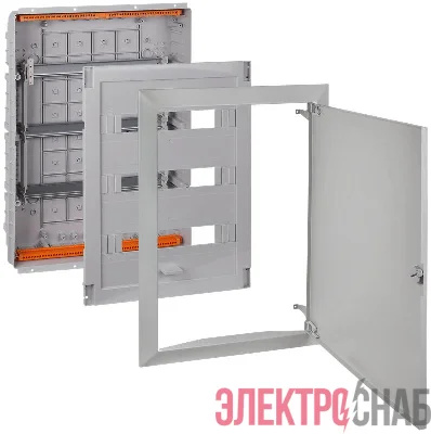 Щит СП 54мод. Тусо 686х518х125мм с метал. дверцей сер. Ruvinil 68154МС