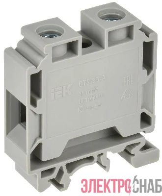 Колодка клеммная CTS с шестигранником 35кв.мм сер. IEK YCT10-01-K03-035