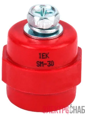 Изолятор SM30 (М8) силовой с болтом IEK YIS11-30-08-B