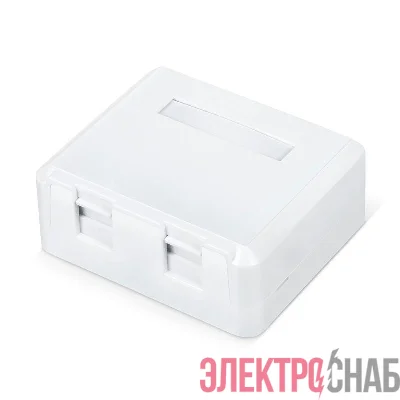 Корпус настенной розетки WR-MB-2 для установки 2-х вставок типа Keystone Jack бел. WRline 505220