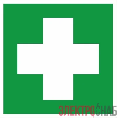 Наклейка "Аптечка первой медицинской помощи" EC01 200х200мм PROxima EKF an-4-03