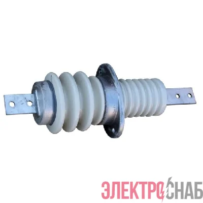 Изолятор проходной ИПУ-10/630-7.5 УХЛ1 (овал. фланец) Электрофарфор ЦБ-00009166