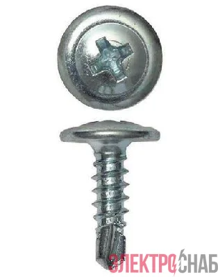 Саморез с пресс-шайбой 4.2х13 со сверлом (уп.200шт) DKC CM274013