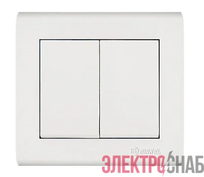 Выключатель 2-кл. Manolya бел. Makel 41001003