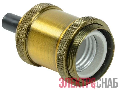 Патрон электрич. E27 подвесной RETRO золото IEK EPA10-04-02-K22