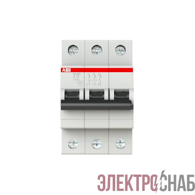 SH203 C10 6,0кА  Автоматический выключатель 3-полюсный 2CDS213001R0104