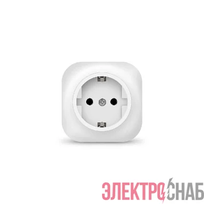 Розетка 1-м ОП 16А IP20 с заземл. бел. IONICH 1416