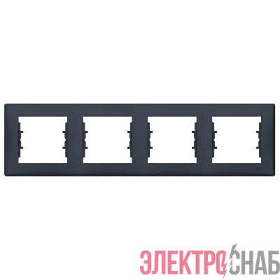 Рамка 4-м Sedna горизонт. графит SchE SDN5800770