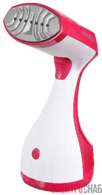 Отпариватель ручной H-HS02123 1650Вт бел./вишнев. HYUNDAI 1397681