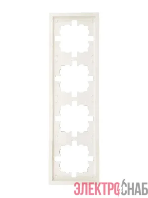 Рамка 4-мест. горизонт. ZIMA слон. кость LEZARD 704-9000-149