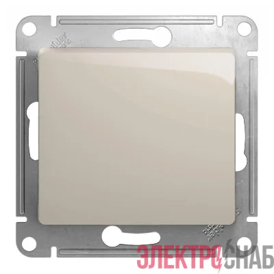 Переключатель проходной 1-кл. СП Glossa 10А IP20 (сх. 6) 10AX механизм молочн. SE GSL000961