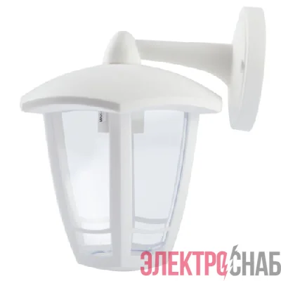 Светильник светодиодный садово-парковый ДБУ 07-8-006 Дели 3 8Вт 3000К IP44 настенный 6 гранный бел. Эра Б0064238