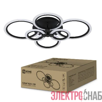 Светильник светодиодный ELEGANT BLISS-120В 120Вт 3000-4000-6500К 8400лм 230В 780х550х130мм с пультом ДУ IN HOME 4690612035475