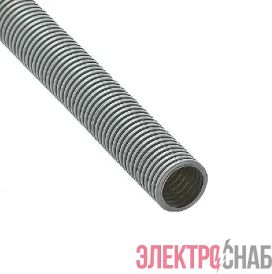 Труба гофрированная ПВХ d50мм с зондом сер. (15м) Рувинил 15001