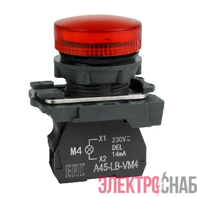 Лампа сигнальная OptiSignal D22 C5-L-B4 красн. пластик 24VAC/DC XB5AVB4 КЭАЗ 332191