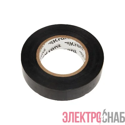 Изолента ПВХ 0.13х19мм 25м черн. (уп.5шт) Kranz KR-09-2206
